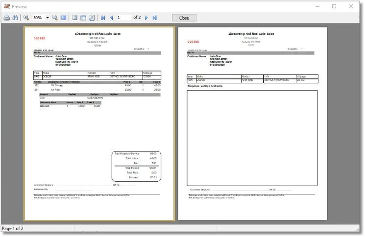 car repair software